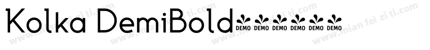 Kolka DemiBold字体转换